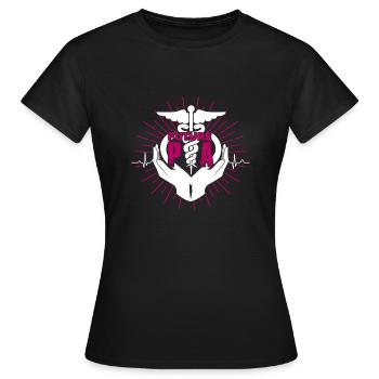 Future Physician Assistant - Women's T-Shirt - black - Front - AI Model Female 172 dark (172cm)