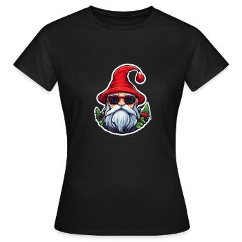 Gnom Elf Weihnachten - Frauen T-Shirt - Schwarz - Vorne - AI Model Female 172 dark (172cm)