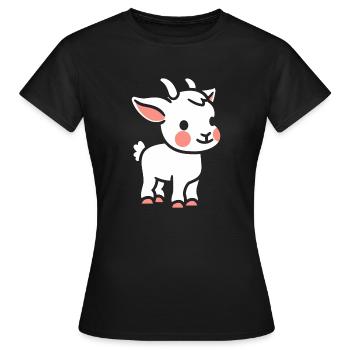 Bouc - T-shirt Femme - noir - Devant - AI Model Female 172 dark (172cm)