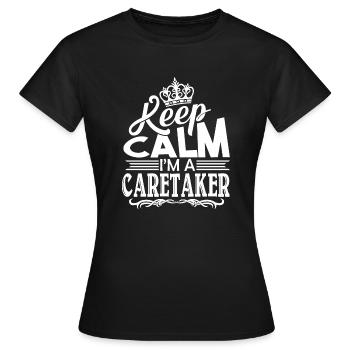Caretaker I am A Caretaker - Women's T-Shirt - black - Front - AI Model Female 172 dark (172cm)