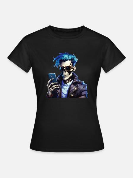 SKELETT MANN - Frauen T-Shirt - Schwarz