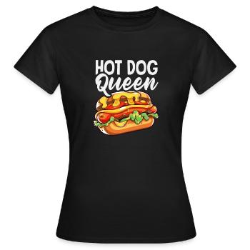 Hot Dog Königin Würzige Begeisterung - Frauen T-Shirt - Schwarz - Vorne - AI Model Female 172 dark (172cm)