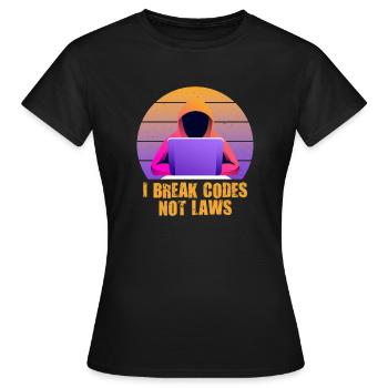 Cybersicherheitsexpertise von ethischen Hackern - Frauen T-Shirt - Schwarz - Vorne - AI Model Female 172 dark (172cm)