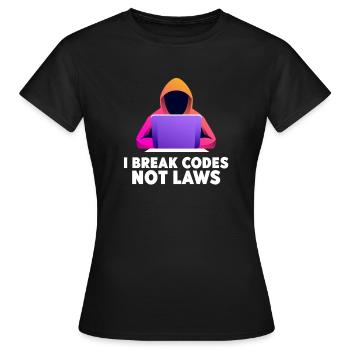 Cybersicherheitsexpertise von ethischen Hackern - Frauen T-Shirt - Schwarz - Vorne - AI Model Female 172 dark (172cm)