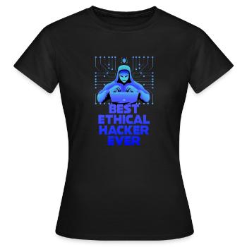 Cybersicherheitsexpertise von ethischen Hackern - Frauen T-Shirt - Schwarz - Vorne - AI Model Female 172 dark (172cm)