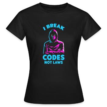 Cybersicherheitsexpertise von ethischen Hackern - Frauen T-Shirt - Schwarz - Vorne - AI Model Female 172 dark (172cm)