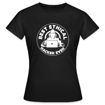Cybersicherheitsexpertise von ethischen Hackern - Frauen T-Shirt - Schwarz - Vorne - AI Model Female 172 dark (172cm)