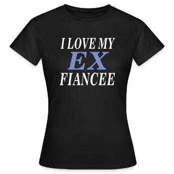 J’AIME MON EX FIANCÉE - T-shirt Femme - noir - Devant - AI Model Female 172 dark (172cm)