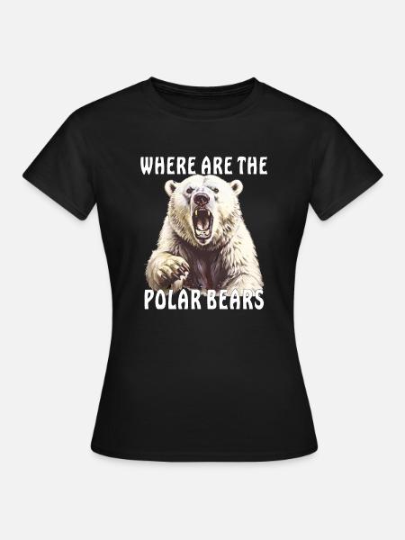 WHERE ARE THE POLAR BEARS - Dame-T-shirt - sort