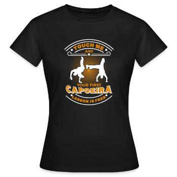 Capoeira First Capoeira Lesson - Women's T-Shirt - black - Front - AI Model Female 172 dark (172cm)
