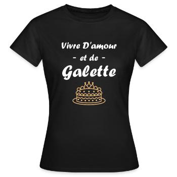 Pfannkuchen - Frauen T-Shirt - Schwarz - Vorne - AI Model Female 172 dark (172cm)