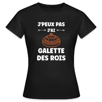 Pfannkuchen - Frauen T-Shirt - Schwarz - Vorne - AI Model Female 172 dark (172cm)