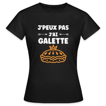 Pfannkuchen - Frauen T-Shirt - Schwarz - Vorne - AI Model Female 172 dark (172cm)