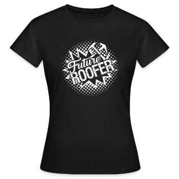 Roofer Future Roofer - Women's T-Shirt - black - Front - AI Model Female 172 dark (172cm)
