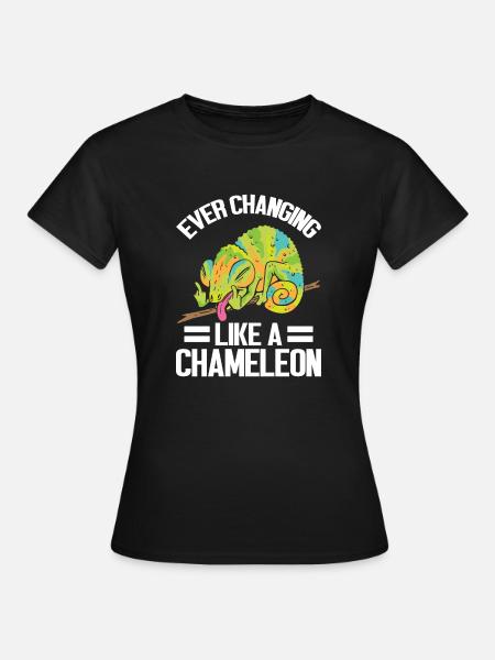 Chameleon Gifts - Frauen T-Shirt - Schwarz