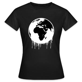 cadeau motard, homme, femme, t-shirt humoristique - T-shirt Femme - noir - Devant - AI Model Female 172 dark (172cm)