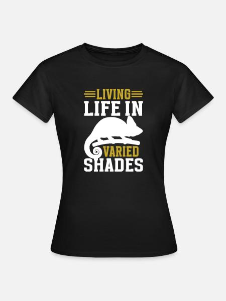 Chameleon Gifts - Frauen T-Shirt - Schwarz