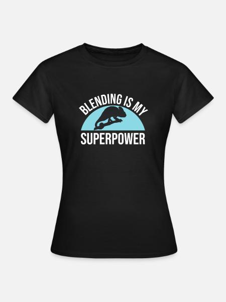 Chameleon Gifts - Frauen T-Shirt - Schwarz