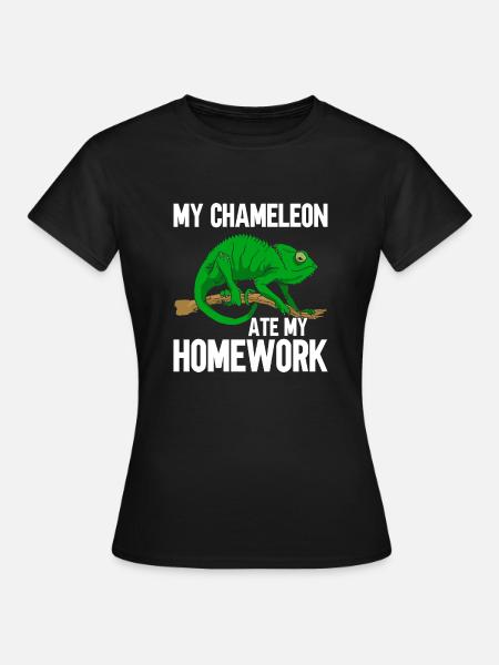 Chameleon Gifts - Frauen T-Shirt - Schwarz