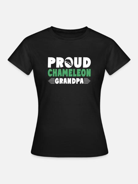 Chameleon Gifts - Frauen T-Shirt - Schwarz