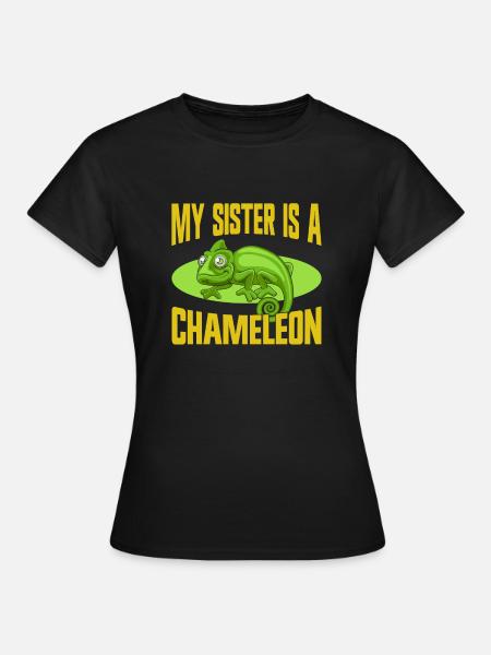 Chameleon Gifts - Frauen T-Shirt - Schwarz