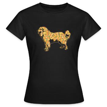 Great Pyrenees Geometric - Women's T-Shirt - black - Front - AI Model Female 172 dark (172cm)