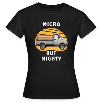 MICRO BUT MIGHTY - Women's T-Shirt - black - Front - AI Model Female 172 dark (172cm)