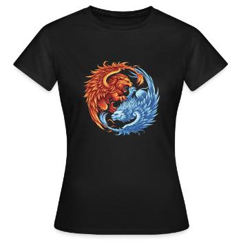 ÉQUILIBRE DE VIE - T-shirt Femme - noir - Devant - AI Model Female 172 dark (172cm)