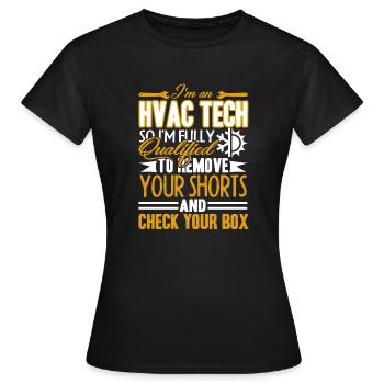 HVAC Tech I Am An HVAC Tech - Women's T-Shirt - black - Front - AI Model Female 172 dark (172cm)