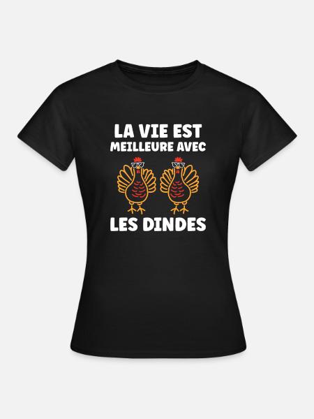 Dinde - T-shirt Femme - noir