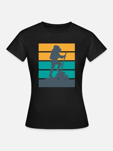Trekking - nicht nur im Schwarzwald... - Frauen T-Shirt - Schwarz