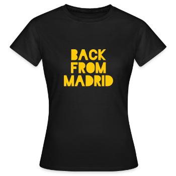 Souvenir Madrid - T-shirt Femme - noir - Devant - AI Model Female 172 dark (172cm)