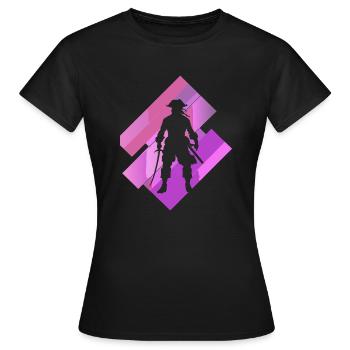 Piraten Pirat Piratenbucht - Frauen T-Shirt - Schwarz - Vorne - AI Model Female 172 dark (172cm)