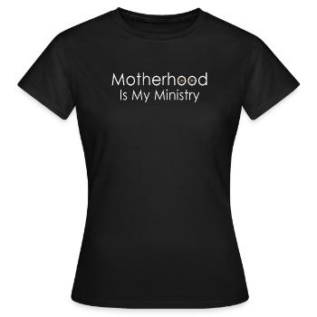 Mutterschaft ist mein Dienst - Frauen T-Shirt - Schwarz - Vorne - AI Model Female 172 dark (172cm)