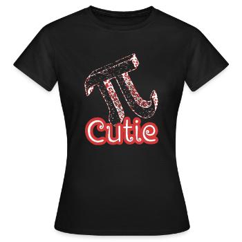 Pi Day Cutie Pi - Women's T-Shirt - black - Front - AI Model Female 172 dark (172cm)