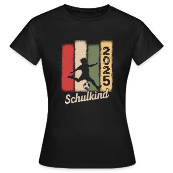 Schulkind 2025 Mädchen Junge Einschulung Geschenke - Frauen T-Shirt - Schwarz - Vorne - AI Model Female 172 dark (172cm)