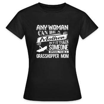 Grasshopper Proud To Be Grasshopper Mom - Women's T-Shirt - black - Front - AI Model Female 172 dark (172cm)