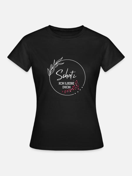 Ich liebe Dich - Frauen T-Shirt - Schwarz