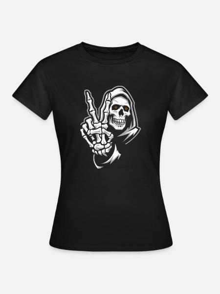 SCHÄDEL - Frauen T-Shirt - Schwarz