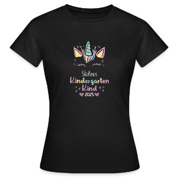 Jardin d’enfants Jardin d’enfants KITA 2025 Cadeau - T-shirt Femme - noir - Devant - AI Model Female 172 dark (172cm)