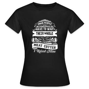 Meat Cutter Proud Meat Cutter Parent - Women's T-Shirt - black - Front - AI Model Female 172 dark (172cm)