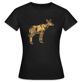 Okapi Geometric - Women's T-Shirt - black - Front - AI Model Female 172 dark (172cm)