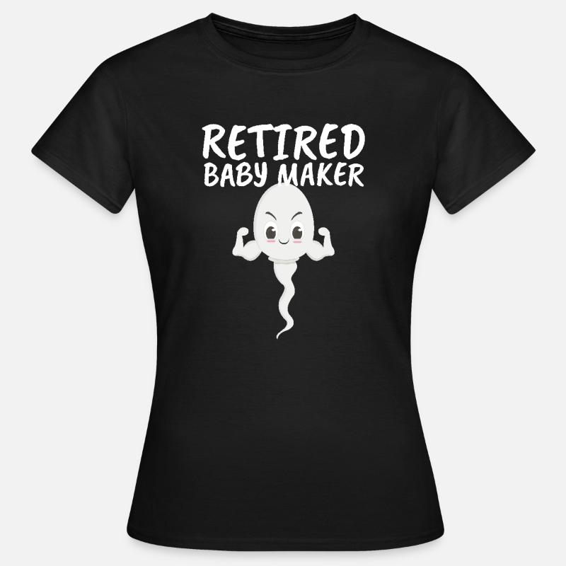 Retired Baby Maker Birth Control Vasectomy - Women's T-Shirt - black