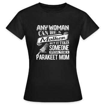 Parakeet Proud To Be Parakeet Mom - Women's T-Shirt - black - Front - AI Model Female 172 dark (172cm)