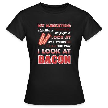 Real Estate Agent Funny Real Estate Agent - Women's T-Shirt - black - Front - AI Model Female 172 dark (172cm)