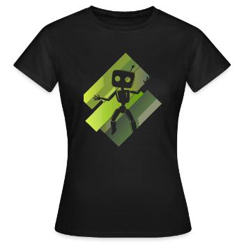 Roboter Cyborg Technologie - Frauen T-Shirt - Schwarz - Vorne - AI Model Female 172 dark (172cm)