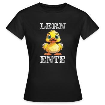 APPRENDRE LE CANARD - T-shirt Femme - noir - Devant - AI Model Female 172 dark (172cm)