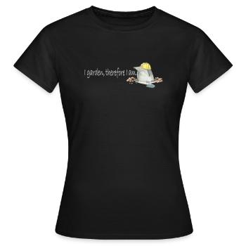 Niedlicher Maulwurf-Gärtner Cute Mole Gardener - Frauen T-Shirt - Schwarz - Vorne - AI Model Female 172 dark (172cm)