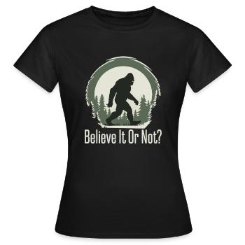 SASQUATCH - T-shirt Femme - noir - Devant - AI Model Female 172 dark (172cm)