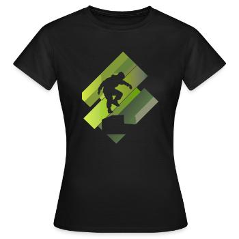 Parkour Akrobatik Stuntman - Frauen T-Shirt - Schwarz - Vorne - AI Model Female 172 dark (172cm)